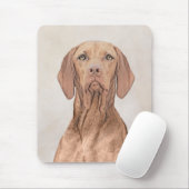 Vizsla-schildering - Cute Original Dog Art Muismat (Met muis)