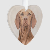 Vizsla-schildering - Cute Original Dog Art Ornament (voorkant)
