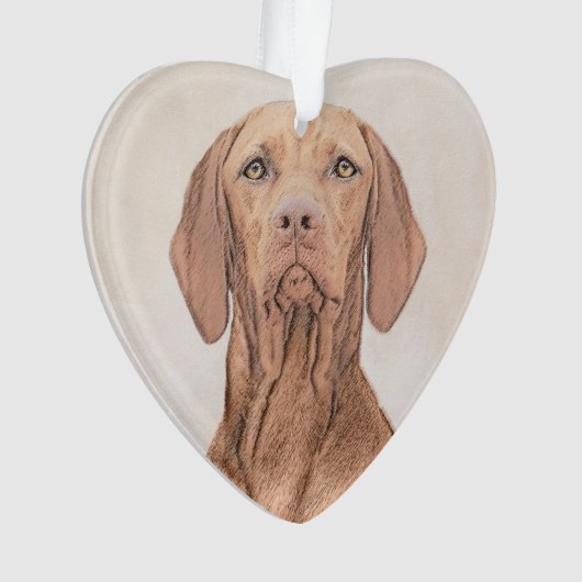 Vizsla-schildering - Cute Original Dog Art Ornament (voorkant)