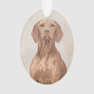 Vizsla-schildering - Cute Original Dog Art Ornament