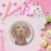 Vizsla-schildering - Cute Original Dog Art Papieren Bordje (Feest)