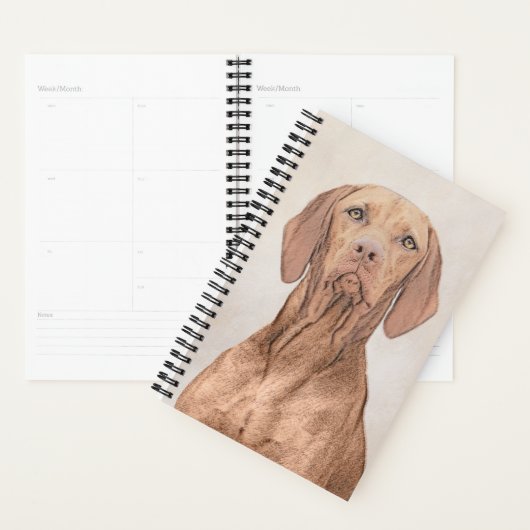 Vizsla-schildering - Cute Original Dog Art Planner (Display)