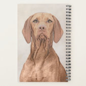 Vizsla-schildering - Cute Original Dog Art Planner (Achterkant)