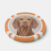 Vizsla-schildering - Cute Original Dog Art Poker Chips (Enkel)