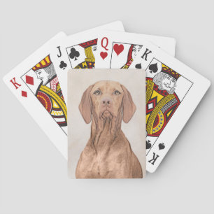 Vizsla-schildering - Cute Original Dog Art Pokerkaarten