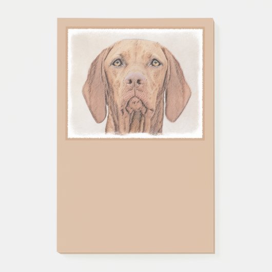 Vizsla-schildering - Cute Original Dog Art Post-it® Notes (Voorkant)
