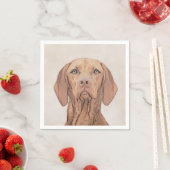 Vizsla-schildering - Cute Original Dog Art Servet (Insitu)