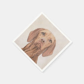 Vizsla-schildering - Cute Original Dog Art Servet (Hoek)