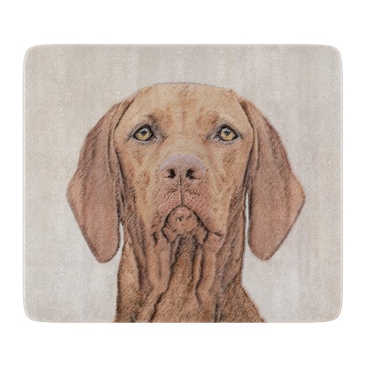 Vizsla-schildering - Cute Original Dog Art Snijplank (Voorkant)
