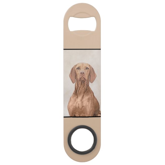 Vizsla-schildering - Cute Original Dog Art Speed Flessenopener (Achterkant)