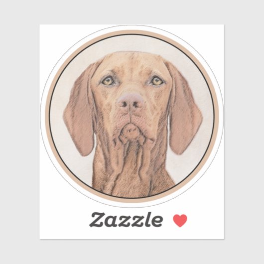 Vizsla-schildering - Cute Original Dog Art Sticker (Vel)