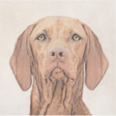 Vizsla-schildering - Cute Original Dog Art Sticker (Voorkant)