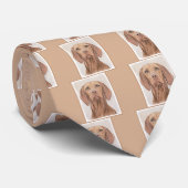 Vizsla-schildering - Cute Original Dog Art Stropdas (Opgerold)