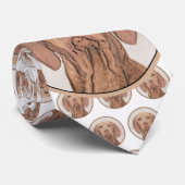 Vizsla-schildering - Cute Original Dog Art Stropdas (Opgerold)