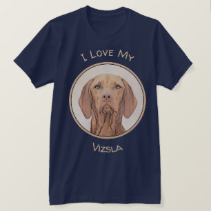 Vizsla-schildering - Cute Original Dog Art T-shirt