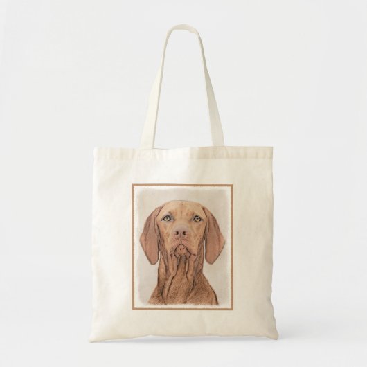 Vizsla-schildering - Cute Original Dog Art Tote Bag (Voorkant)