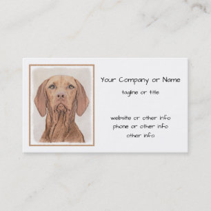 Vizsla-schildering - Cute Original Dog Art Visitekaartje
