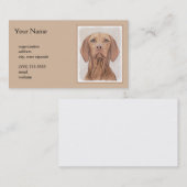 Vizsla-schildering - Cute Original Dog Art Visitekaartje (Voorkant / Achterkant)