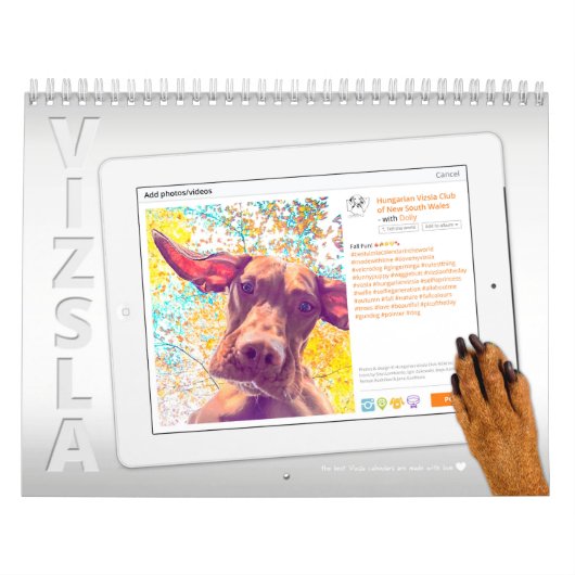 Vizsla Selfie Agenda Kalender (Hoes)