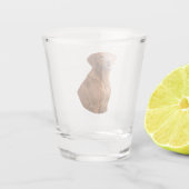 Vizsla Shot Glass Glas (Achterkant)