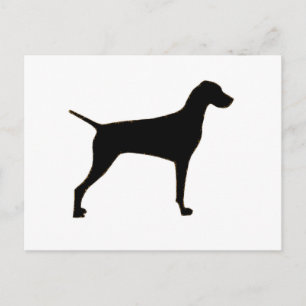 Vizsla silhouette briefkaart