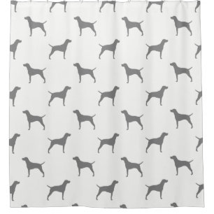 Vizsla Silhouettes Pattern Douchegordijn