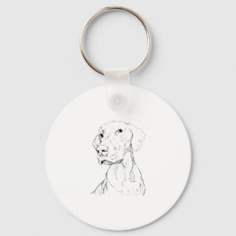 Vizsla-sleutelhanger – Minimalistisch honden-sleut Sleutelhanger