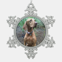 Vizsla Snowflake kerstversiering Tin Sneeuwvlok Ornament