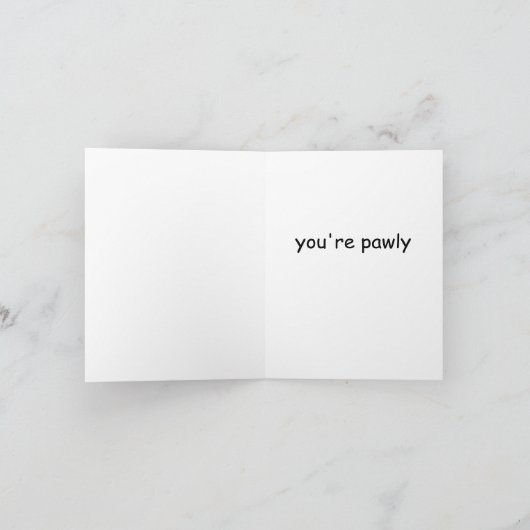 Vizsla - sorry dat je pawly bent (roze) kaart (Binnen)