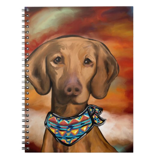 Vizsla Southwestern Notitieboek (Voorkant)