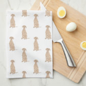 Vizsla Theedoek (Quarter Fold)