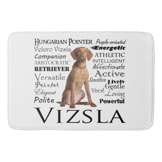 Vizsla Traits Bath Mat (Voorkant)