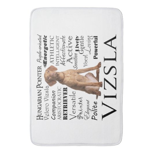 Vizsla Traits Bath Mat (Voorkant Verticaal)