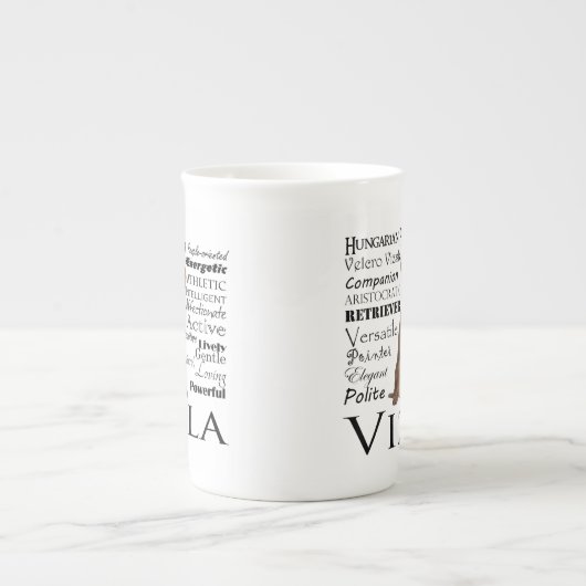 Vizsla Traits Bone China Mok (Voorkant)