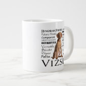 Vizsla Traits Jumbo Mok (Voorkant rechts)