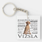 Vizsla Traits Sleutelhanger (Voorkant)