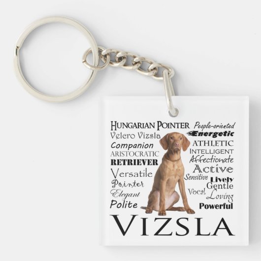 Vizsla Traits Sleutelhanger (Voorkant)