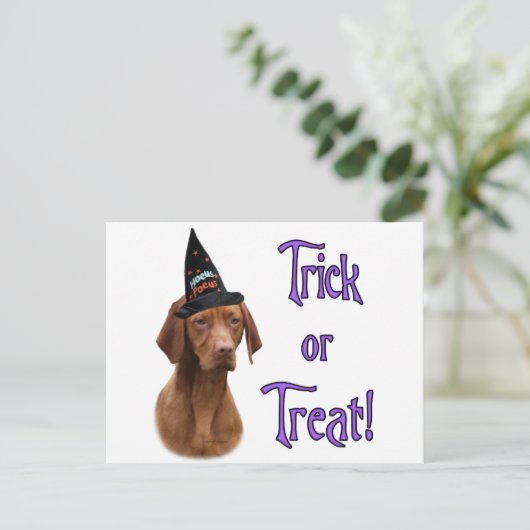 Vizsla Trick Briefkaart (Staand voorkant)