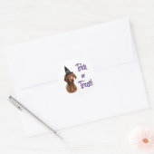 Vizsla Trick Ronde Sticker (Envelop)