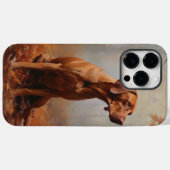 Vizsla tussen vallende herfstbladeren inspireert Case-Mate iPhone case (Achterkant (horizontaal))