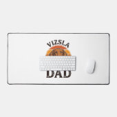Vizsla Vader Vintage Gravure Hondenontwerp_1 Bureaumat (Keyboard & Muis)