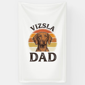 Vizsla Vader Vintage Gravure Hondenontwerp_1 Spandoek