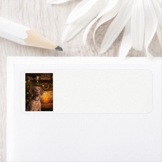 Vizsla Vakantie retour adreslabels Etiket (Insitu)