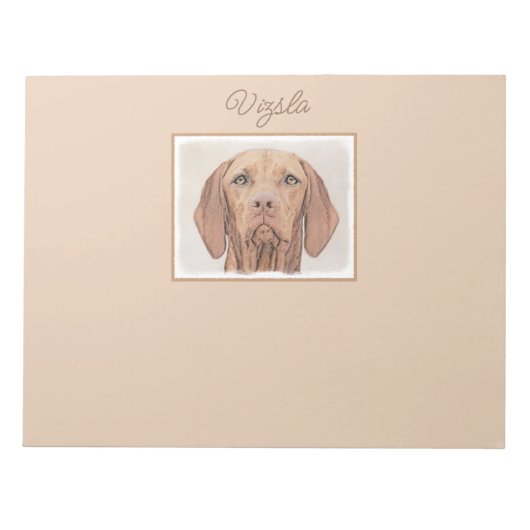 Vizsla-verf - Kute Original Dog Art-laptop Notitieblok (Voorkant)