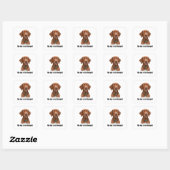 Vizsla Vierkante Sticker (Vel)
