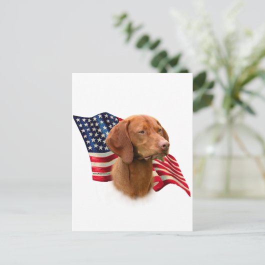 Vizsla Vlag Briefkaart (Staand voorkant)