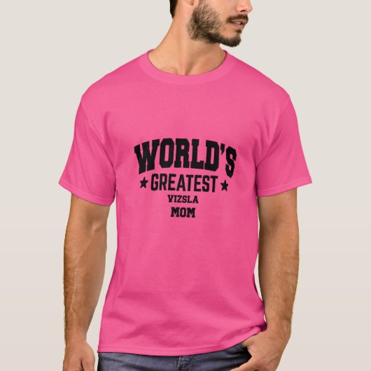 Vizsla voor moeder Hondenras T-shirt (Voorkant)