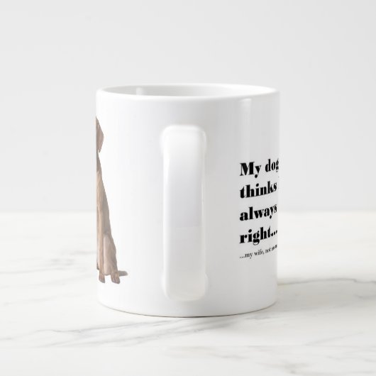 Vizsla / Vrouw Jumbo Mok (Achterkant)