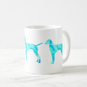 Vizsla Waterverf Design Koffiemok (Voorkant rechts)