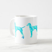 Vizsla Waterverf Design Koffiemok (Voorkant links)